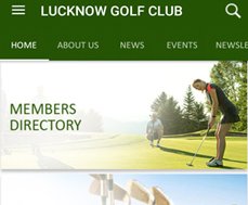 Lucknow Golf Club Mobile App, LKO GOLF Club App, Customization of Mobile App, Customize Mobile App