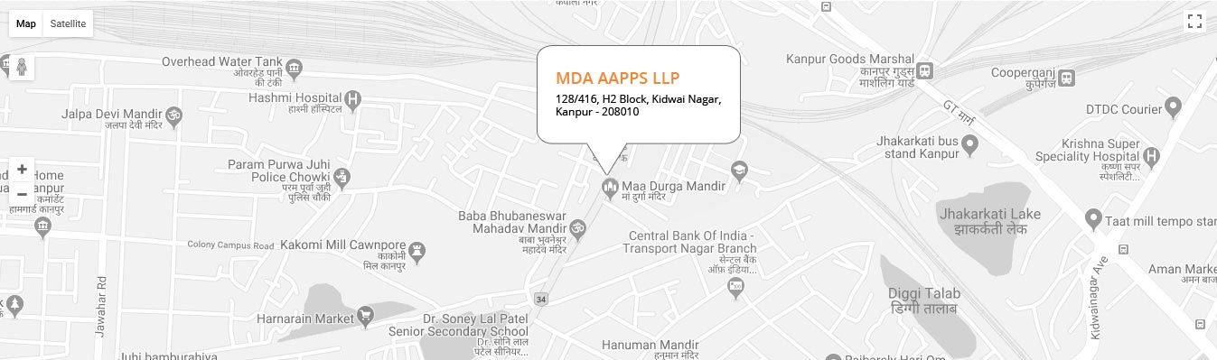 Mda Apps llp, 128/416, H2 Block, Kidwai Nagar, Kanpur - 208010, Phone - (0512) 2304058